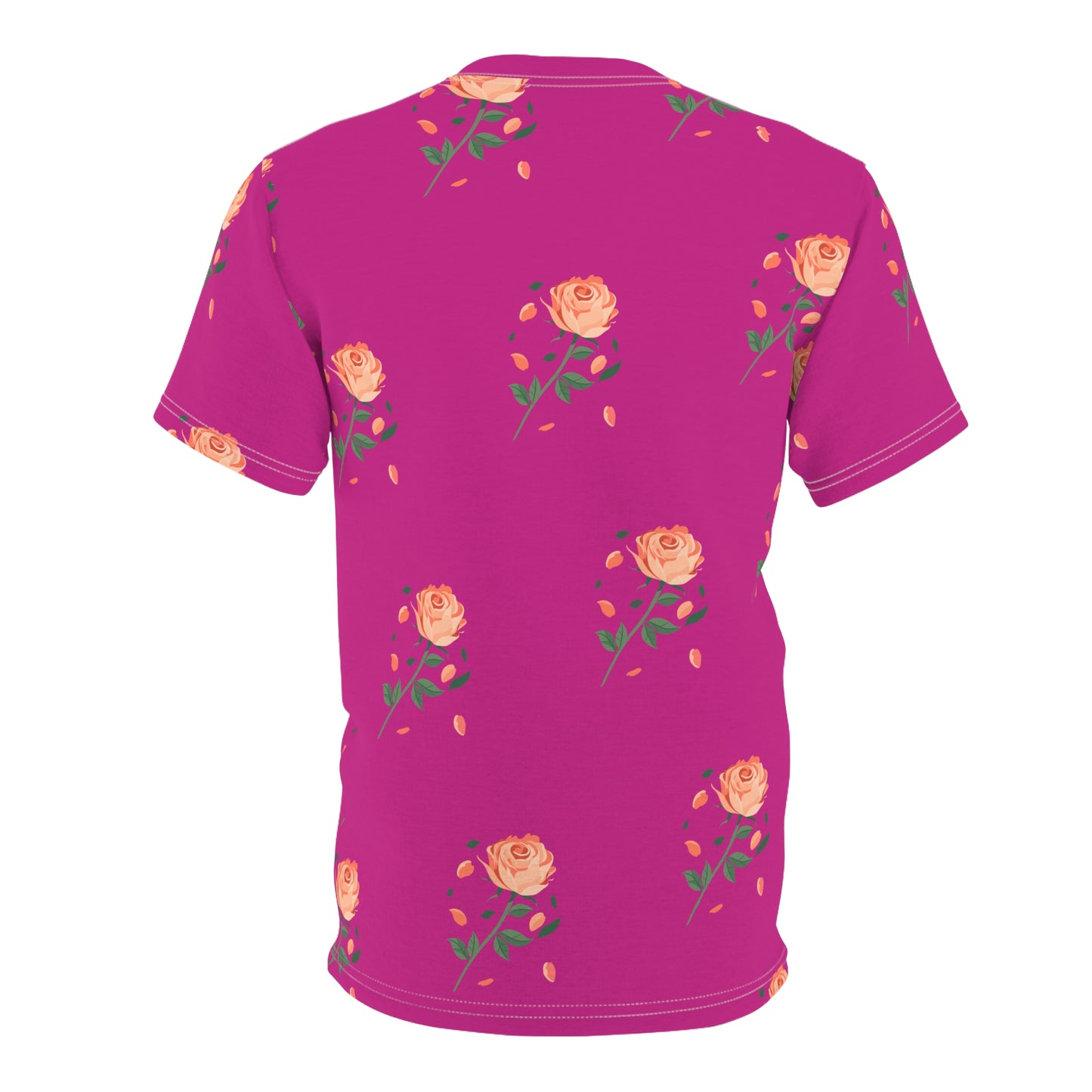 Female Assassin with Roses T-Shirt - Stylish and Bold Graphic Tee Unisex Cut & Sew Tee (AOP)