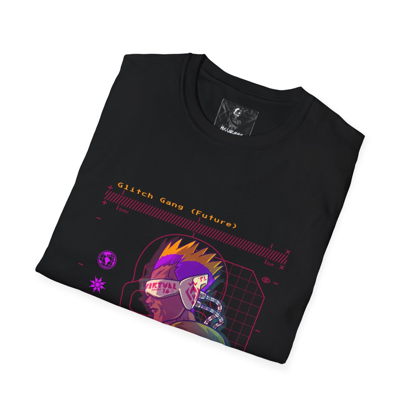 Graphical Soft Style T-Shirt Glitch Gang Future (Arturo)