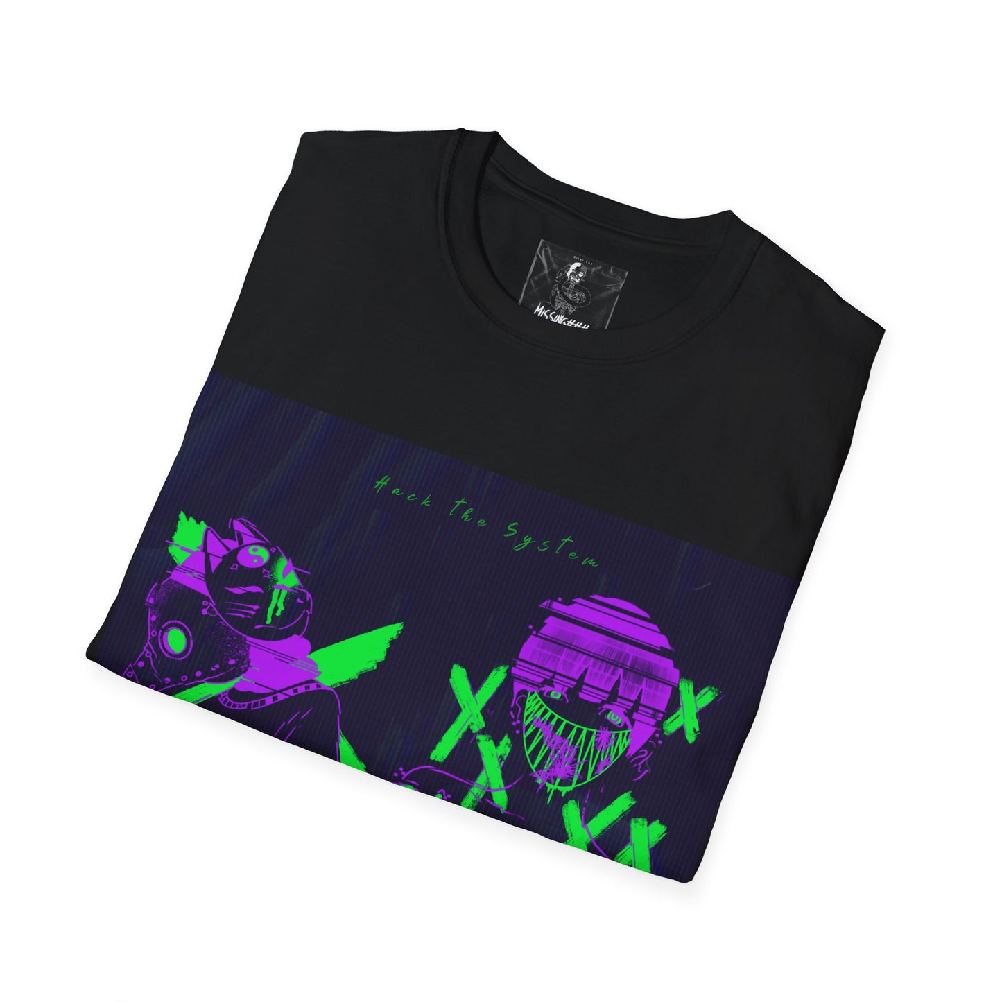 Graphical Dark T-shirt (Glitch Gang)